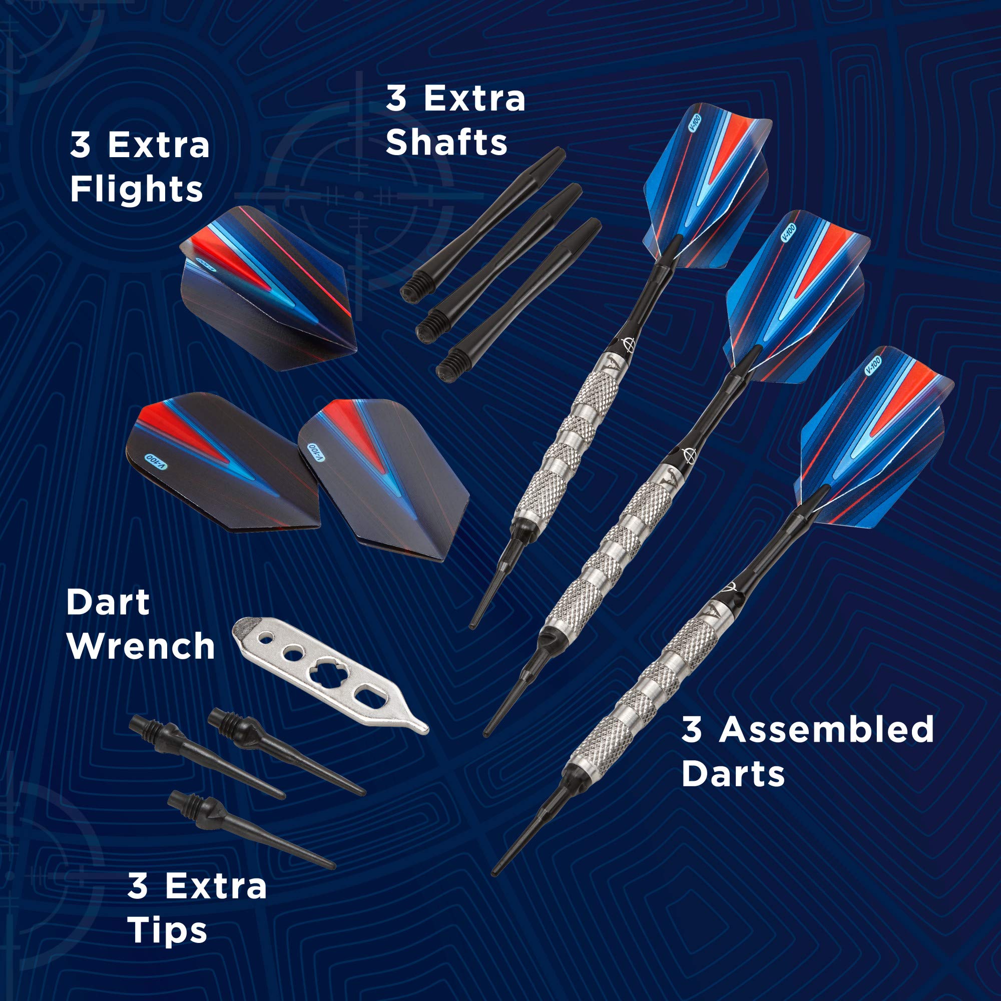 Amazon.com : Viper Sidewinder 80% Tungsten Soft Tip Darts Knurled